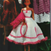Pink and White Gown pattern 