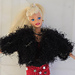 #0963 Black fur jacket pattern 