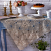 Patchwork-Decke in Ecru pattern 