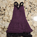 #0970 Black dress with red pattern 