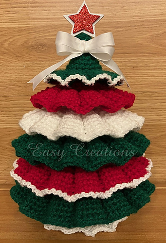 Ravelry: Ruffle Christmas Tree pattern by Marcia D. Peterson