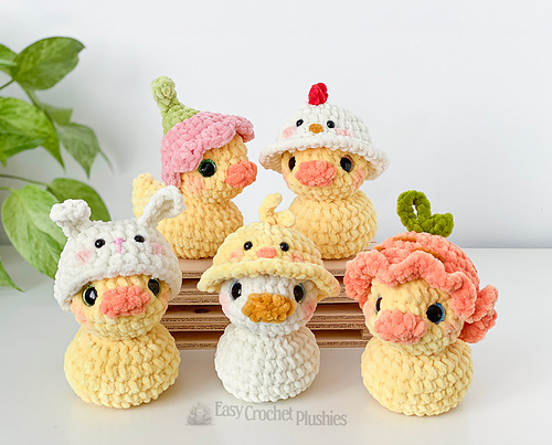Mini Rubber Duck Easter Hats