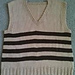 One Piece V-Neck Vest pattern