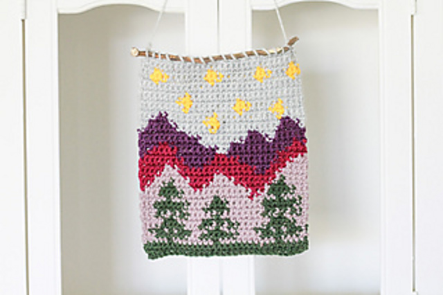 Twilight Mountain Wall Hanging
