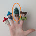 Basoa - Tree finger puppet pattern
