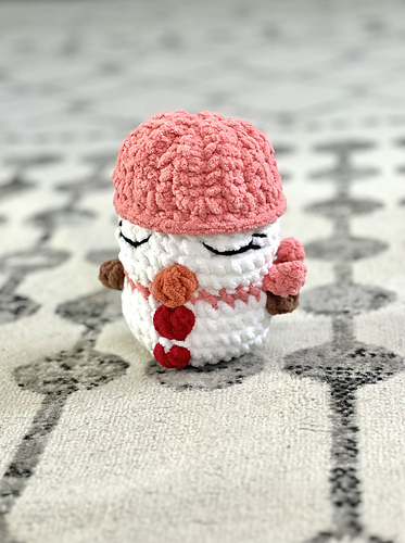 Valentine Puffy Stuffy Snømann - Erin Greene