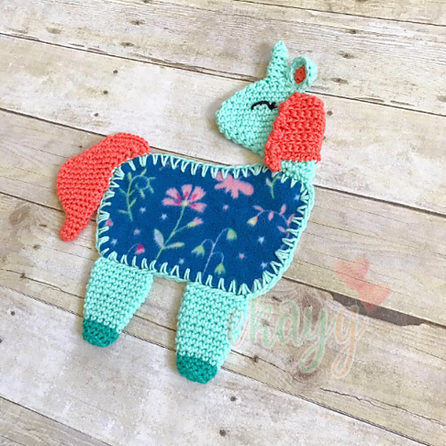 Ravelry Unicorn Fleece Loveys pattern by Erin Greene