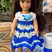 American Girl MINI Doll Chevron Dress pattern 