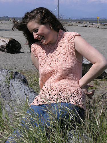 Aran Weight Lace Shell photo 1