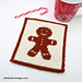 Gingerbread Man Potholder pattern 