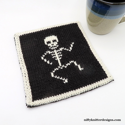 Spooky Scary Skeleton Potholder #1