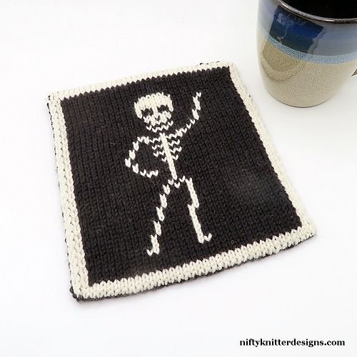 Spooky Scary Skeleton Potholder #3