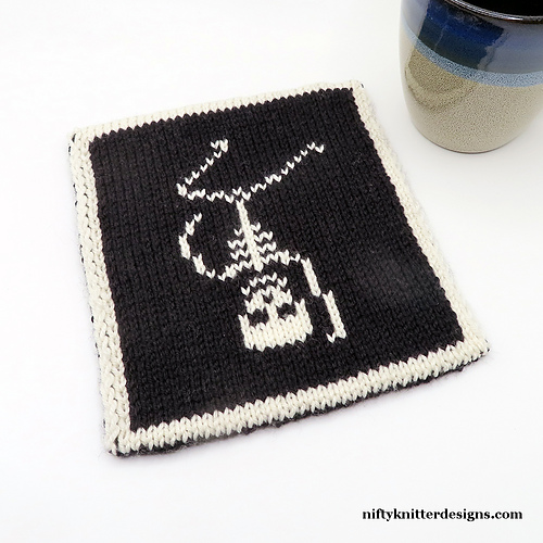 Spooky Scary Skeleton Potholder #4