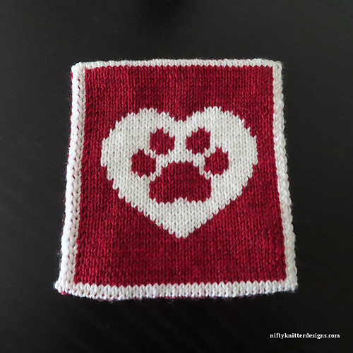 Pawprint Heart Potholder photo 3