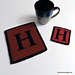 Letter H Coaster/Potholder pattern 