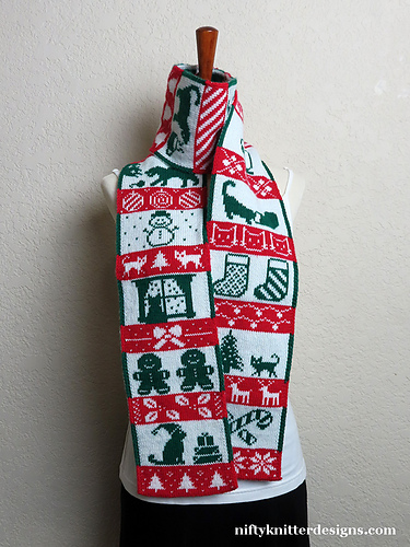 Meowy Christmas Skjerf - Lisa Hannan Fox
