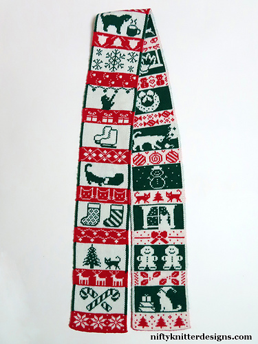 Meowy Christmas Skjerf - Lisa Hannan Fox