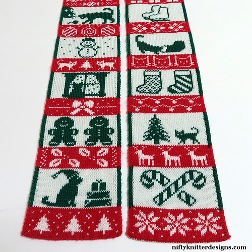 Meowy Christmas Skjerf - Lisa Hannan Fox