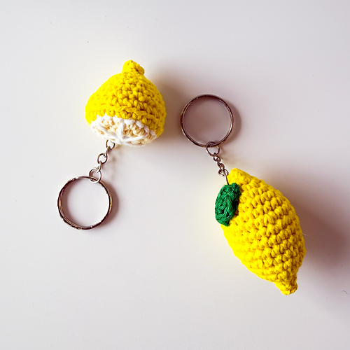 Ravelry: Lemon Earrings and Keychain pattern by Eleonora Cugini ...