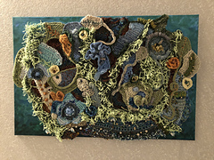 Up, on the wall.