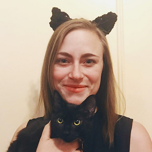 Ravelry Cat Ear Headband Halloween pattern by Emmi Scott