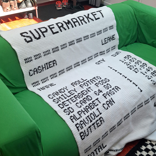 Supermarket Receipt Blanket