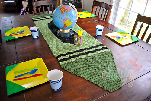 Crayon Table Runner photo 1