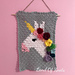 Unicorn wall hanging pattern 
