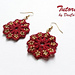 Red Flower Beaded Earrings pattern