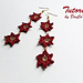 Long Red Star Earrings pattern