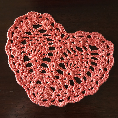 Ravelry Heart Crochet Hot Pad pattern by FreeCraft Unlimited