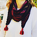 Navy Blue Shawl pattern 