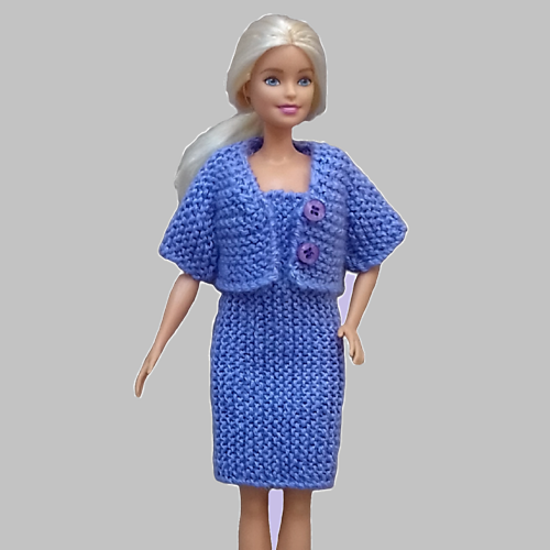 Katie／Barbie カーディガン Ravelry: V-Stitch Cardigan for Barbie pattern by Sheila Alexander