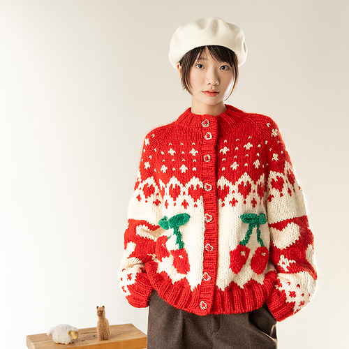 Cherry (Lemon) Flavor Cardigan