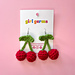 Easy Cherry Earrings pattern 