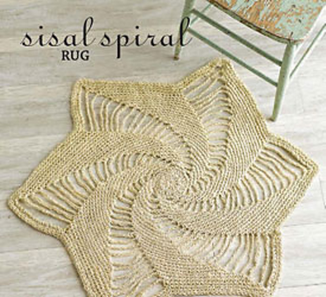 Ravelry Sisal Spiral Rug pattern by Julie Armstrong Holetz