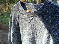 fold collar along ridge of purl and hem-stitch to inside