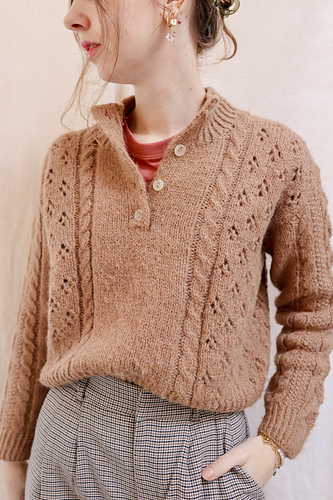 Ravelry: Fiona Flower Sweater pattern by Famke | Mipi the Label