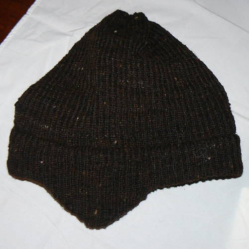 Ravelry Machine Knit Ear Flap Hat pattern by Roberta Rose Kelley