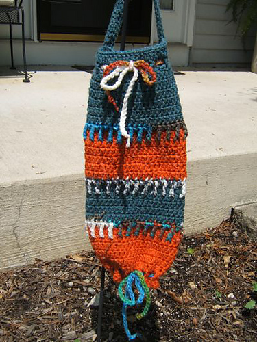 Front Post Stripe Grocery Bag Holder photo 4