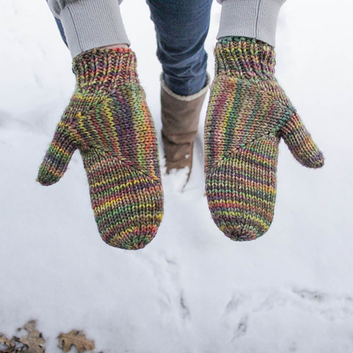 Ravelry Block Mittens pattern by Jenise Hope