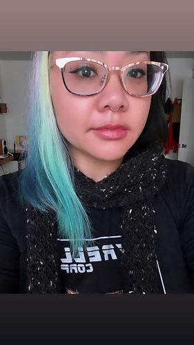 Looks kinda like a noodle before blocking.