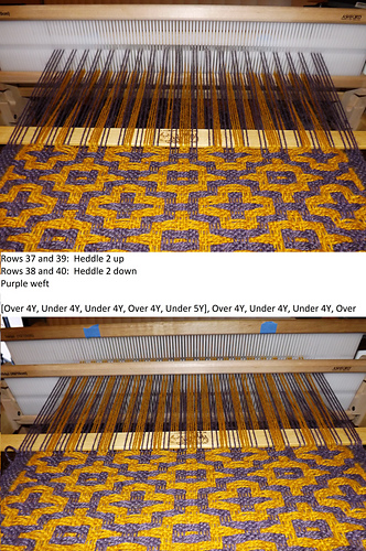 Ravelry: fiametta's Deflected double weave on a rigid heddle loom