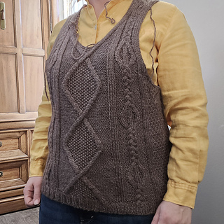 Fit check after seaming. Accidentally made armholes too long
