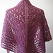 Damson Plum Shawl pattern 