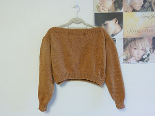 Ravelry Cropped Boatneck Sweater Pattern By Vi Bui