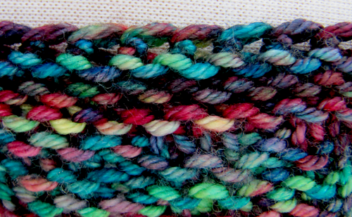 Garter Stitch Edge on Malabrigo Rios