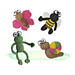 Frogs and Bugs pattern 