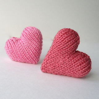 how to knit a heart