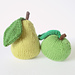 Apple and Pear pincushions pattern 